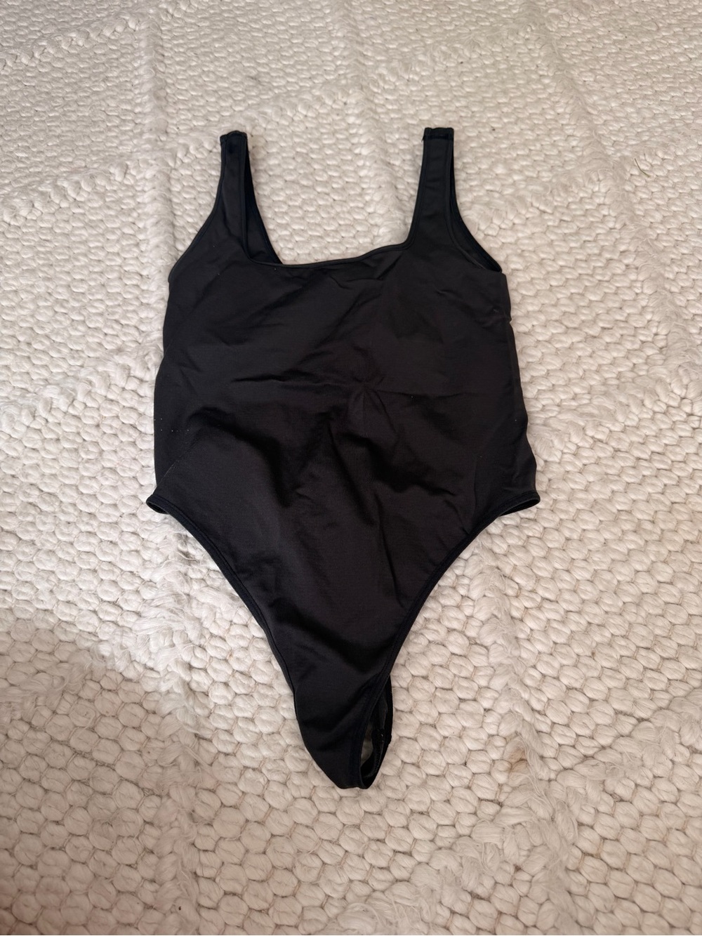 Urban Outfitters Black Square Neck Bodysuit